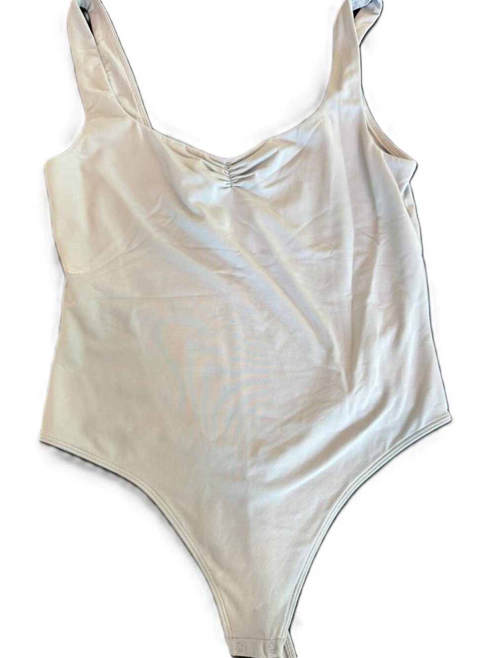 Babaton Aritzia Blue Low Back Bodysuit Size XL- Light Blue